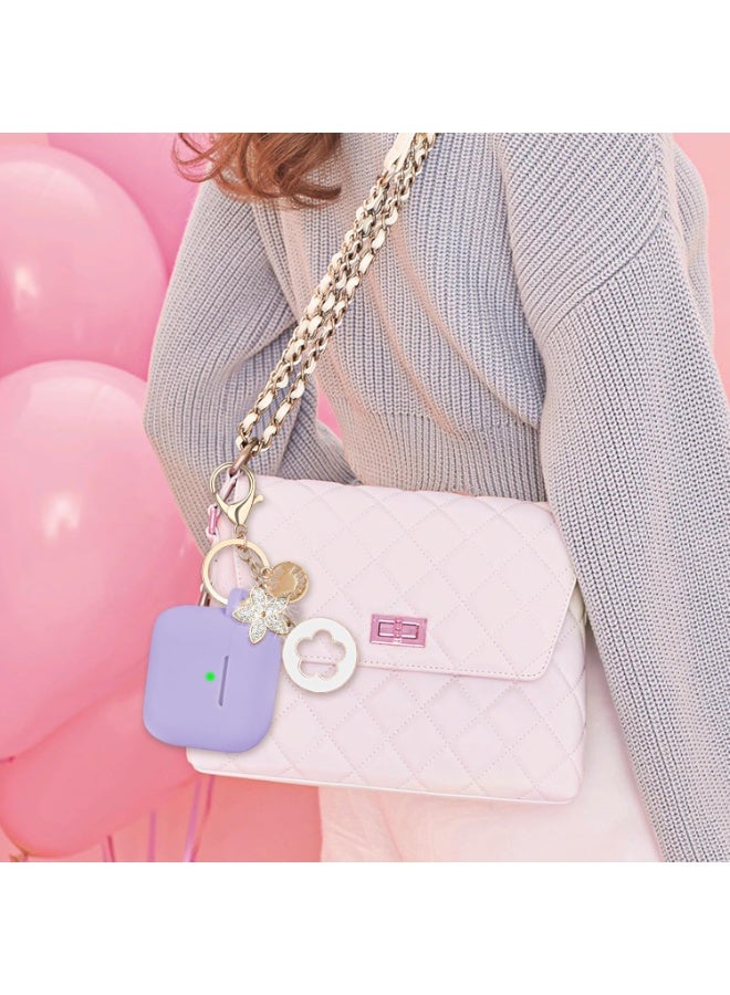 جراب لسماعات أبل إيربودز 4 - جرابات إيربودز 4 لعام 2024، غطاء سيليكون مضاد للسقوط للنساء، جرابات شحن لاسلكية لسماعات إيربودز 4، سلسلة مفاتيح لامعة للبنات لسماعات إيربودز آيبودز من الجيل الرابع - Image 5